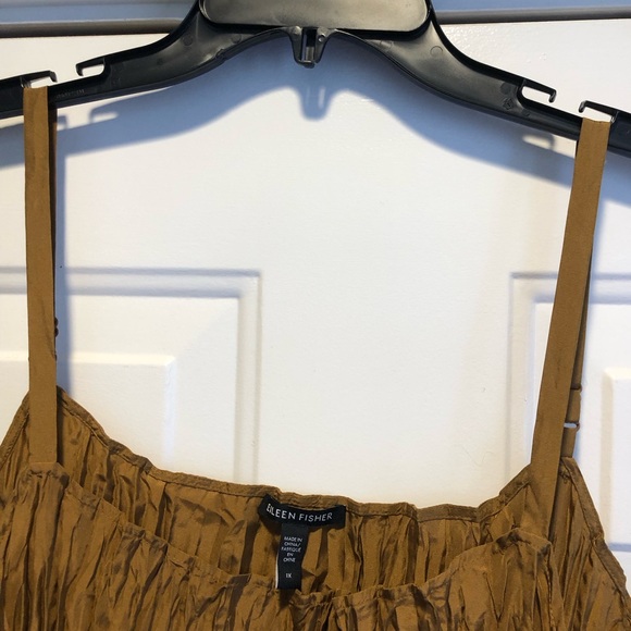 Eileen Fisher Bronze Pleated Camisole Size 1X - Picture 5 of 10